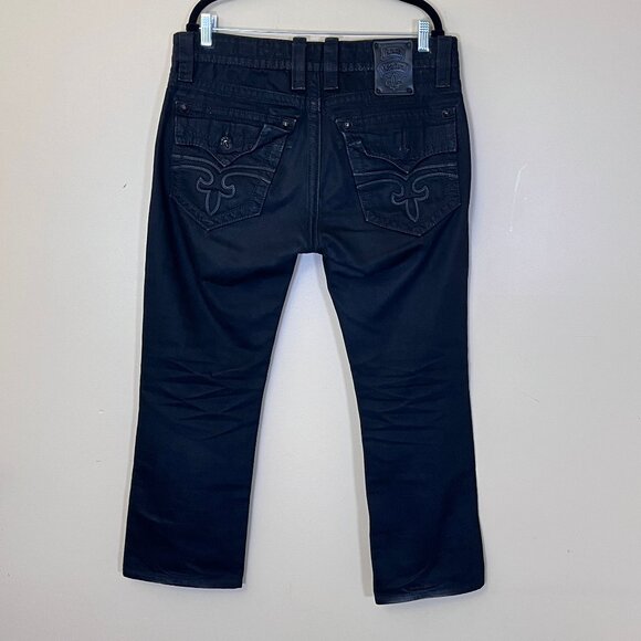 Rock Revival Steven Straight Y2K Jeans - Men's Size 33*29 (Fits 36*29) - Picture 4 of 14